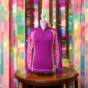 AVALANCHE LONG SLEEVE PULLOVER‎ PINK AND MAGENTA SIZE SMALL